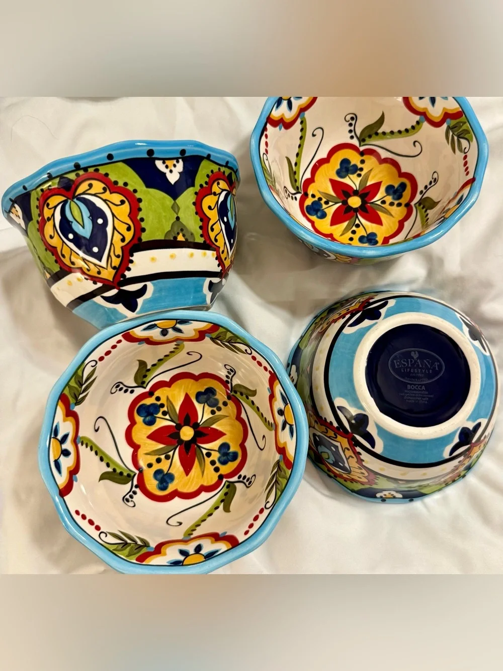4 “Bocca” by Tabletops Unlimited soup bowls. Espana lifestyle.